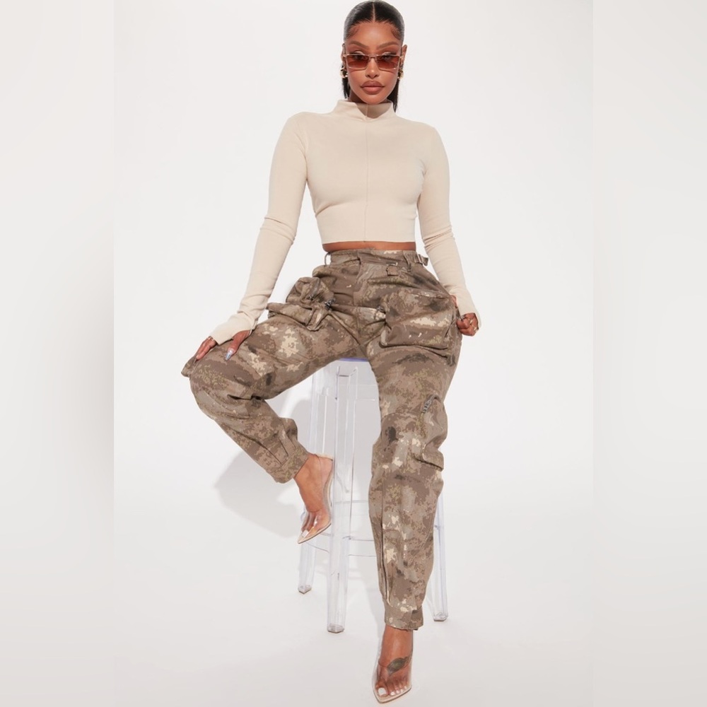 Cambridge Cargo Camouflage Jogger - Sand/combo